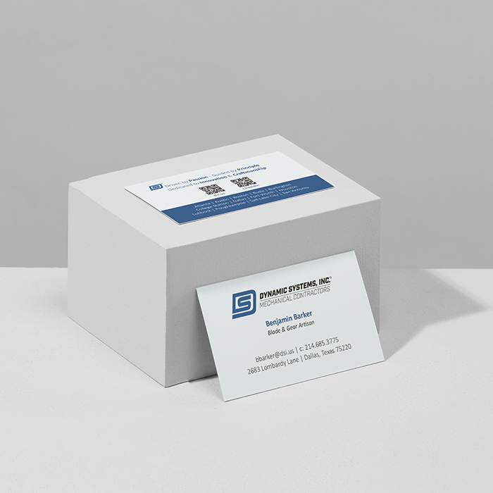 A Business Card design from our MOO business plan customer, DSI