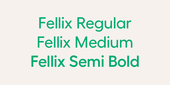 The new MOO typeface, Fellix