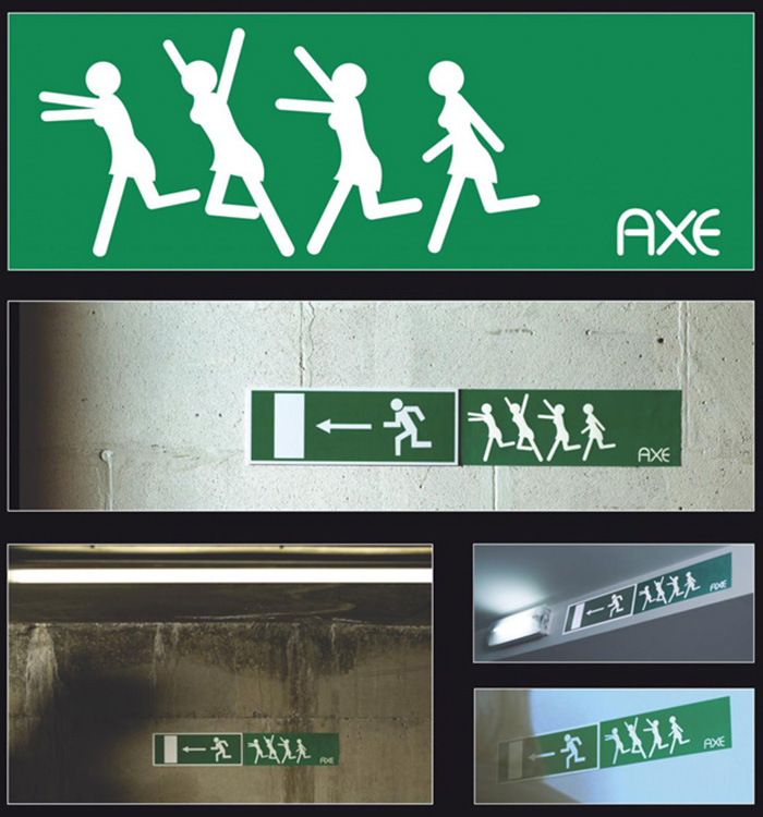 Guerrilla marketing campaign by Axe
