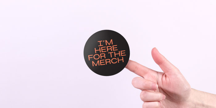 Freebie stickers used for surprise and delight tactics at events