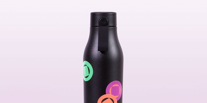 Stickers added to Water Bottle merchandise for trade shows 