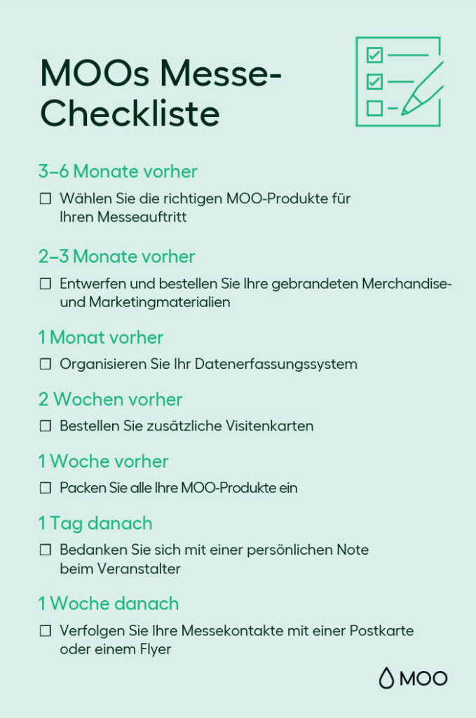 trade show checklist