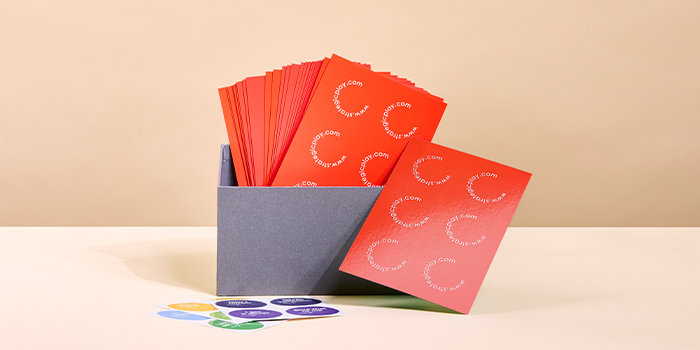 Postcards in Display Box.