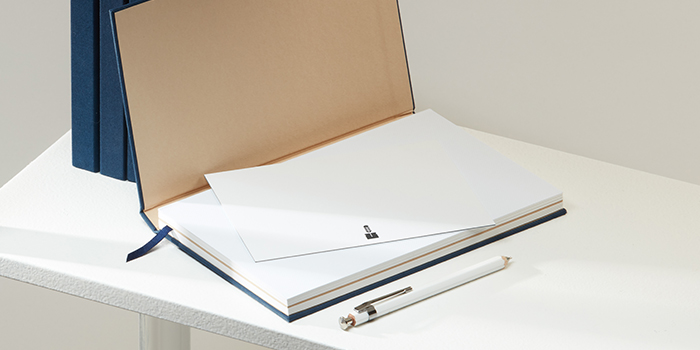 Notecard on Notebook