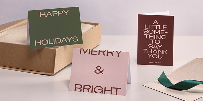 Greeting cards.