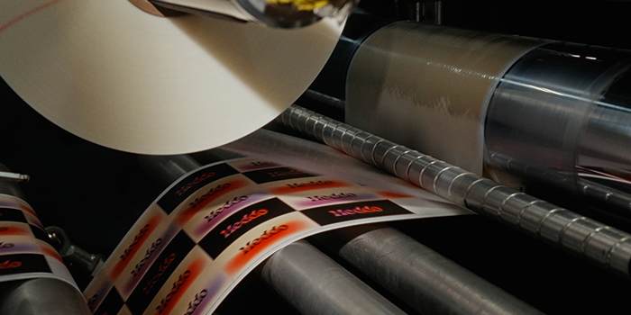 Business cards being printed in our warehouse in East Providence (USA).