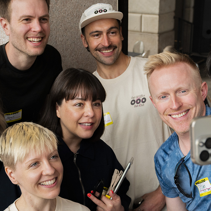 People interacting with each other.