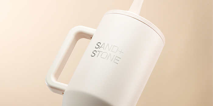 A branded Hydrojug water bottle