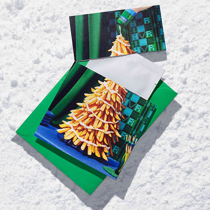 Hidden Valley Ranch leaned into its cult following by releasing holiday greeting cards that included single-serve packets of ranch dressing. 