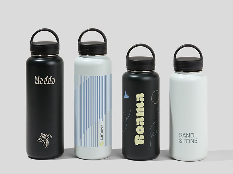 MOO Large Insulated Water Bottles