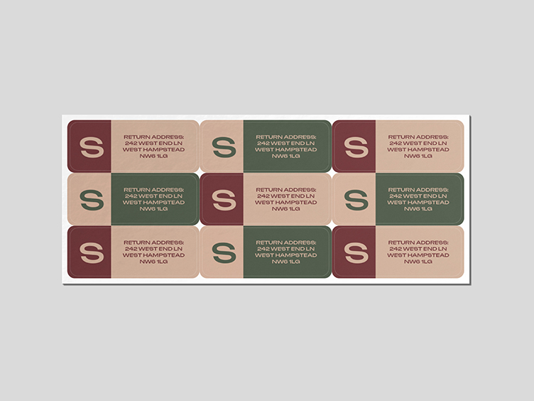 Vinyl Return Address Labels