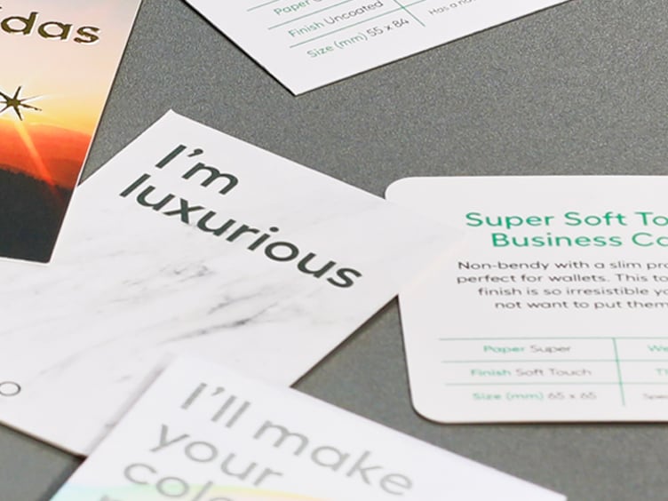 Every Business Card size we offer