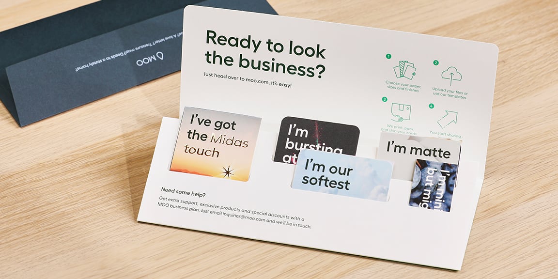 Pacchetto campione con Biglietti da visita