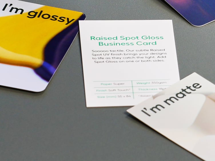 Our range of Business Card paper stocks & finishes