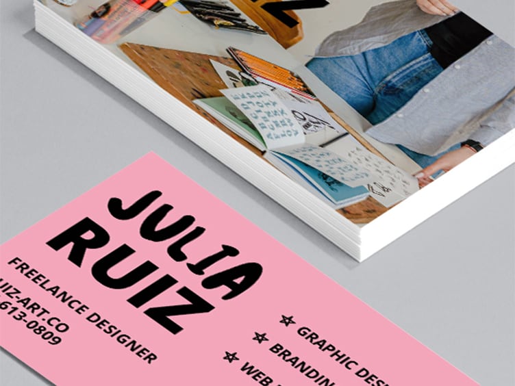 Julia Ruiz Business Card Design