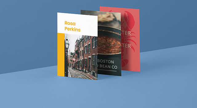 3 tarjetas de visita creativas de Boston