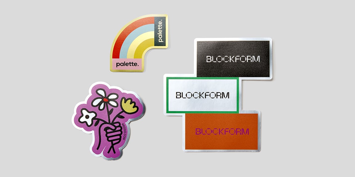 Metallic Paper Die Cut Stickers