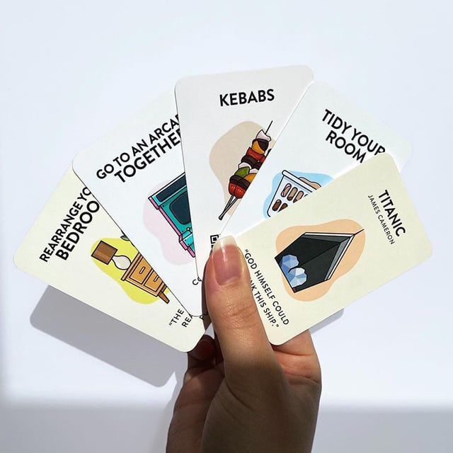 Hand holding Business Cards