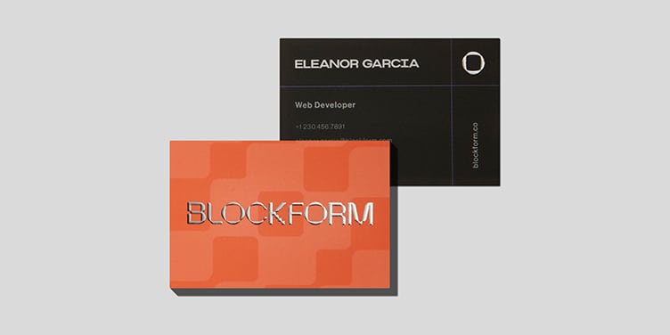 Silver Foil Business Cards