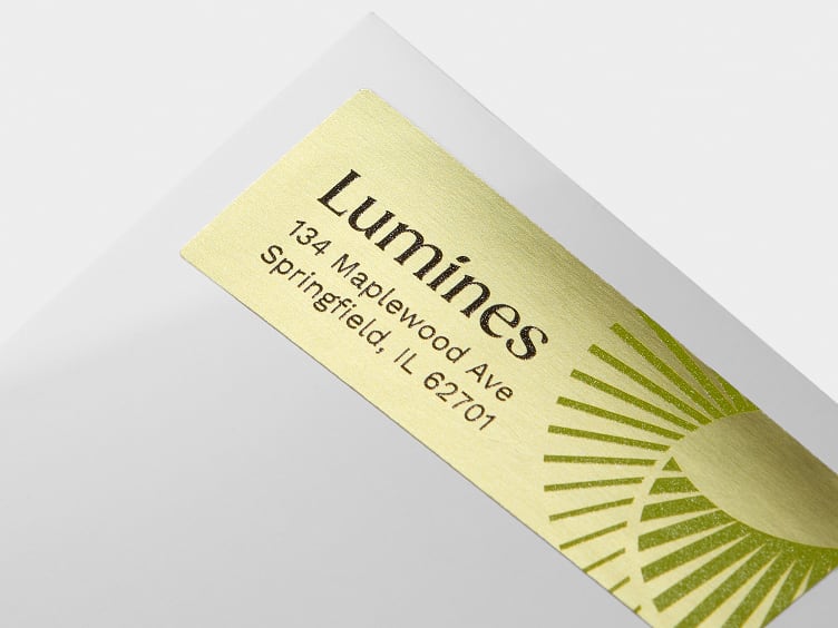 Gold Metallic Stickers