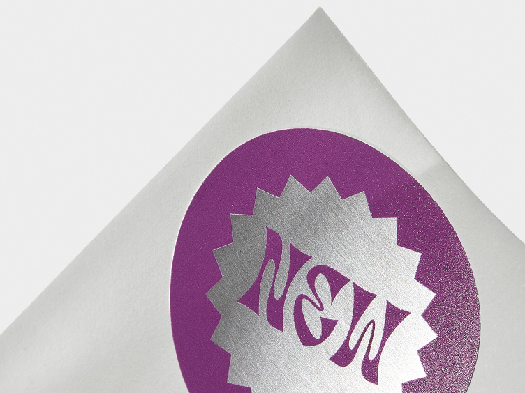 Silver Metallic Stickers