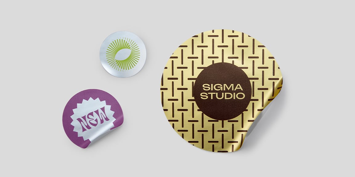 Metallic Circle Stickers