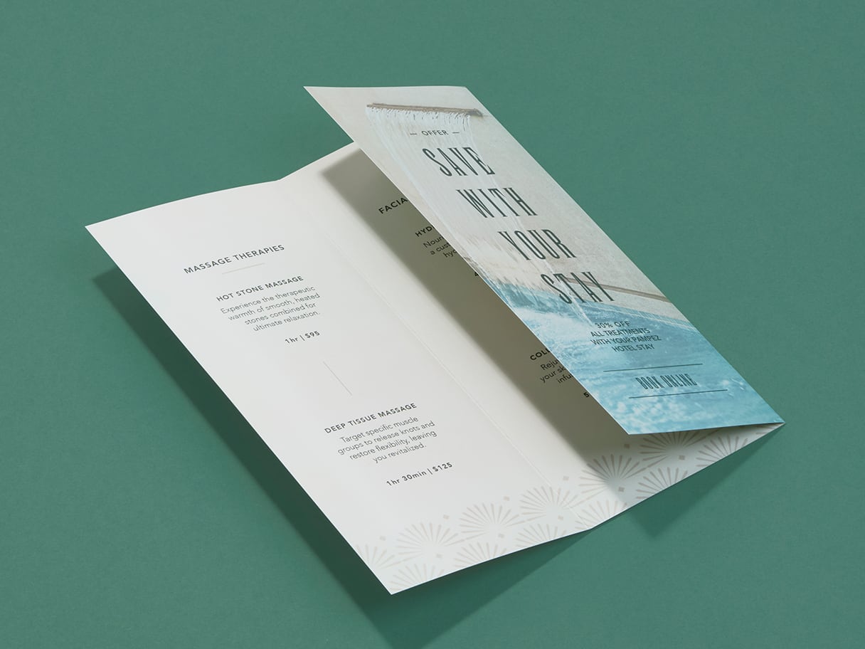 Matte brochures