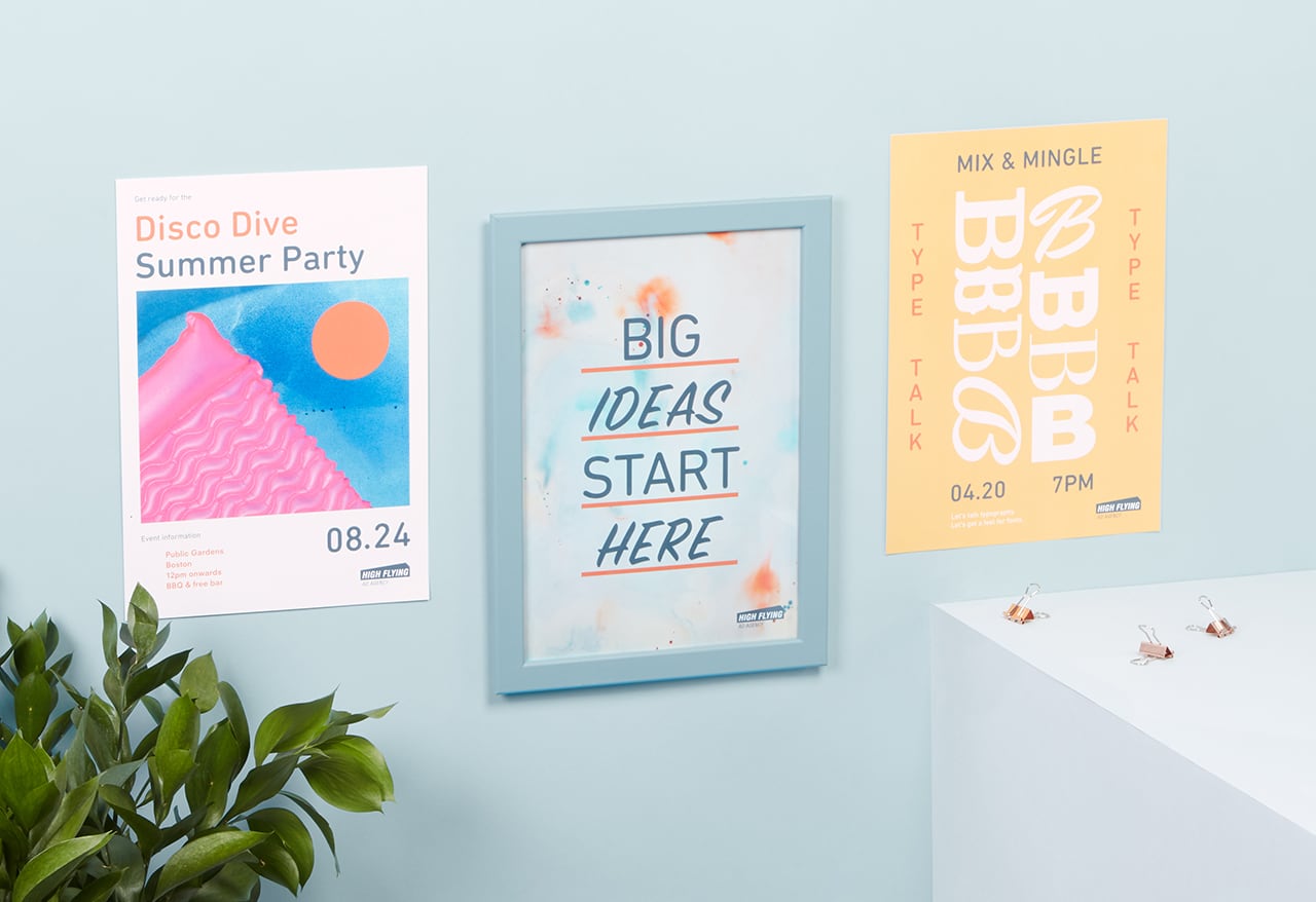A4 Poster printing | Design and print Posters online | MOO