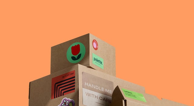 Variety of Stickers in different sizes on Display Boxes