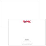 RE/MAX Notecard White