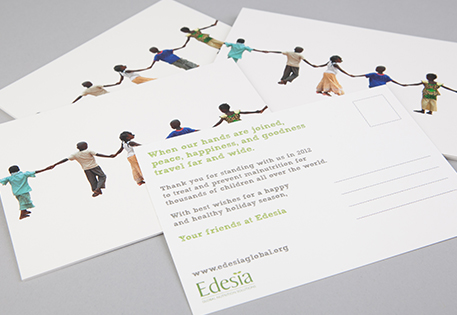 Edesia-Postkarten für ein Event