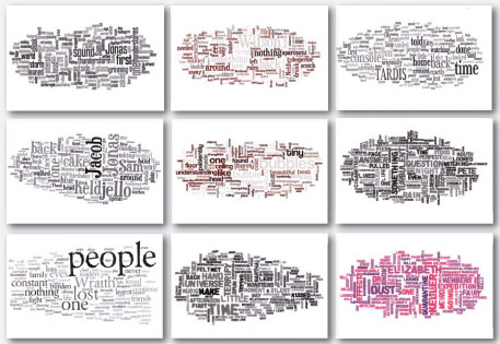 Wordle cards by Stephanie Galvin