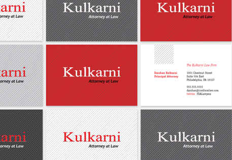 Kulkarni Law uses MOO Business Cards to create a professional, sharp image
