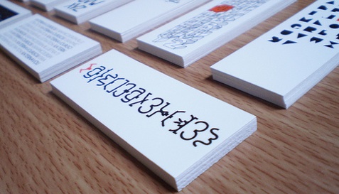 Typographer Katerina's MiniCard Portfolio