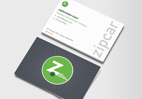 Zipcar-Visitenkarten