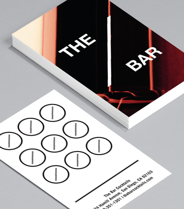 Business Card designs - The Bar