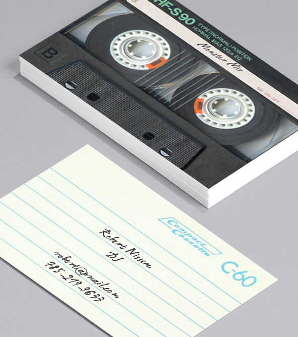 Business Card designs - I made you a mixtape