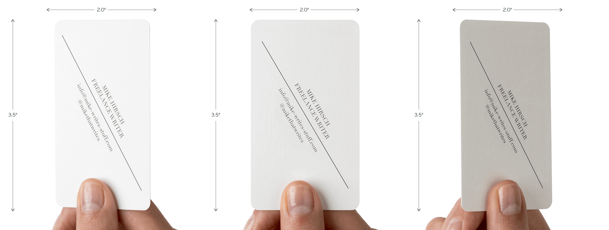 Standard size Business Card US size Business Cards MOO US