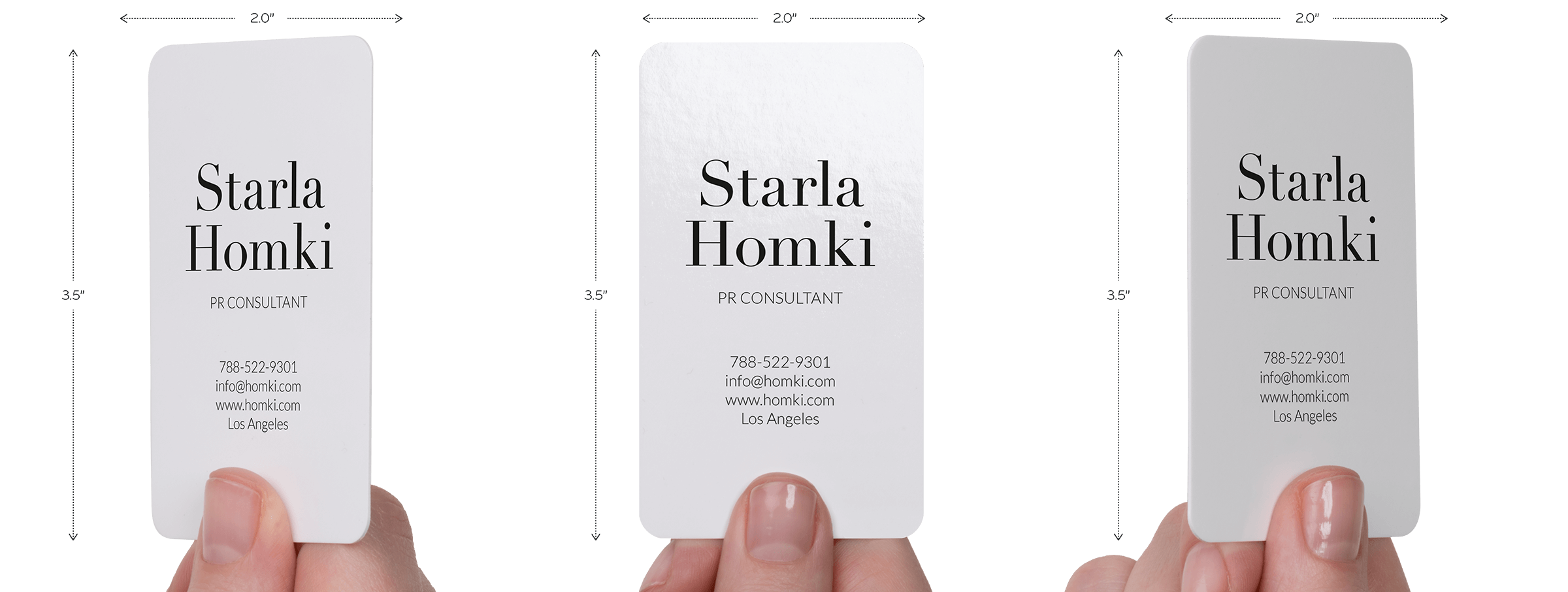 Standard size Business Card US size Business Cards MOO US