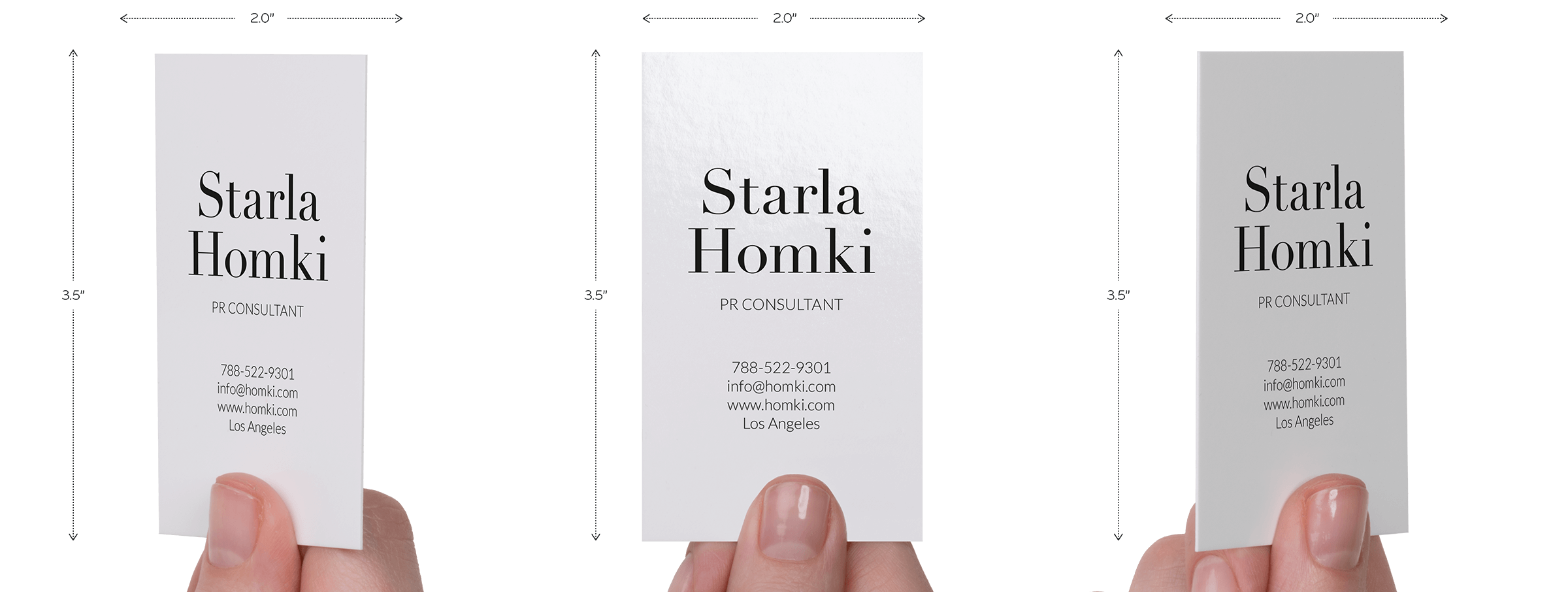 Standard size Business Card US size Business Cards MOO US