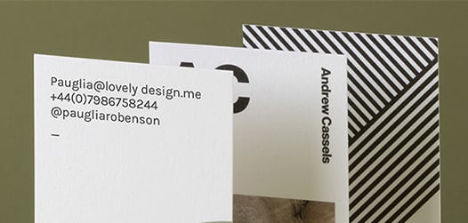FREE ONLINE eye-catching cut-through gray business card template