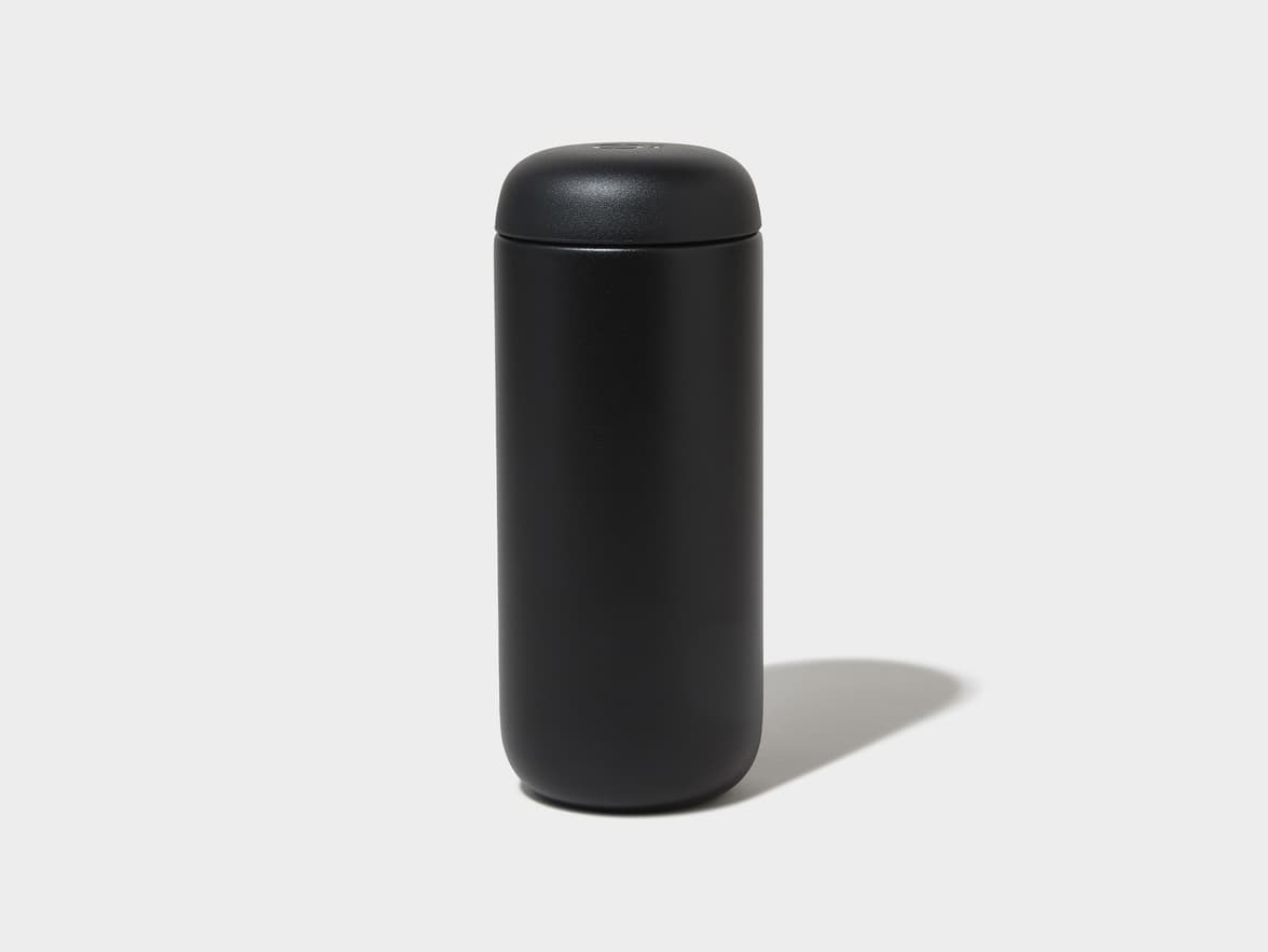 Matte Black Fellow® Carter Move Mug Back View With One-Sided Printing Customisation