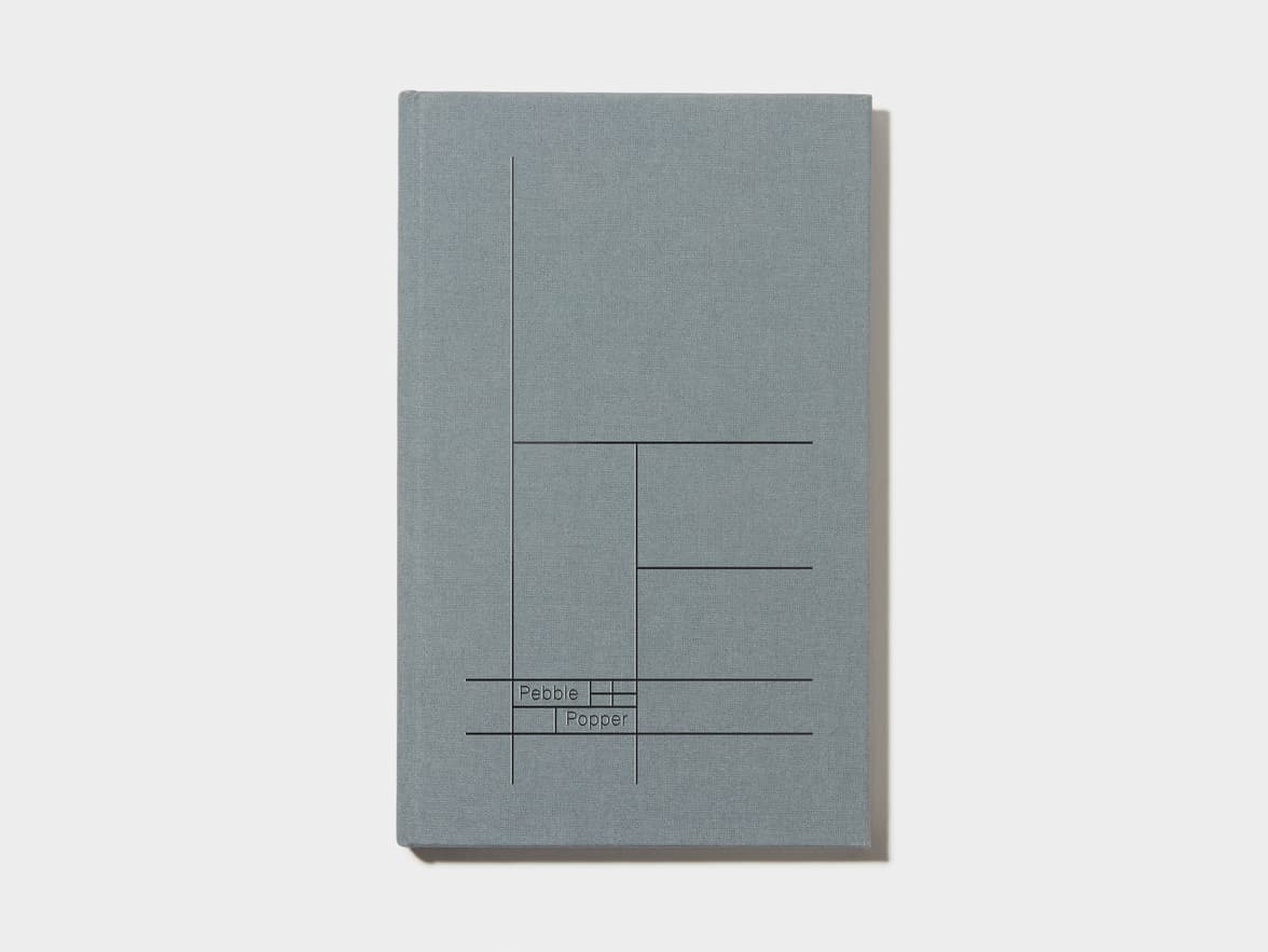 Charcoal Grey  Cloth Planner with Black Foil 