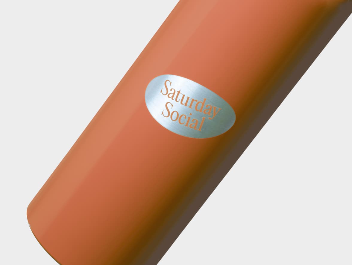 Matte Tawny H2Go Virtue Aliminum Water Bottle Close Up With One-Sided Engraving