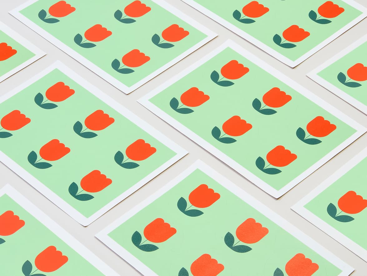 A collection of customized matte paper stickers in size 2 inch.