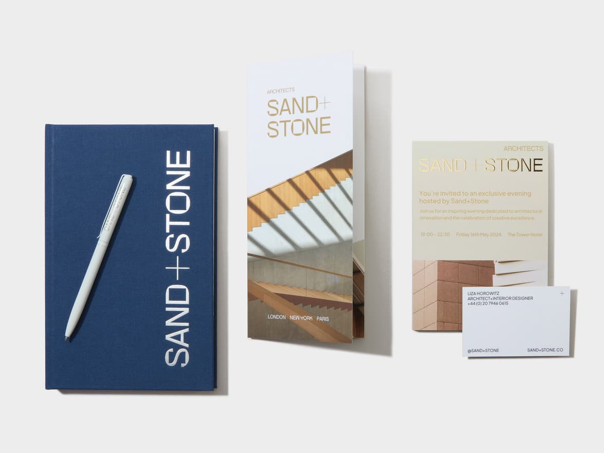 Tri-Fold Super Brochure alongside a collection of other customizable products.