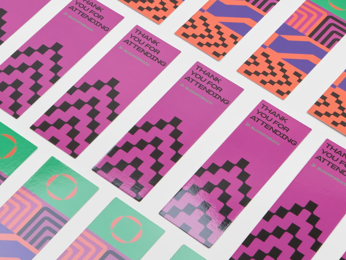Collection of high gloss bookmarks.