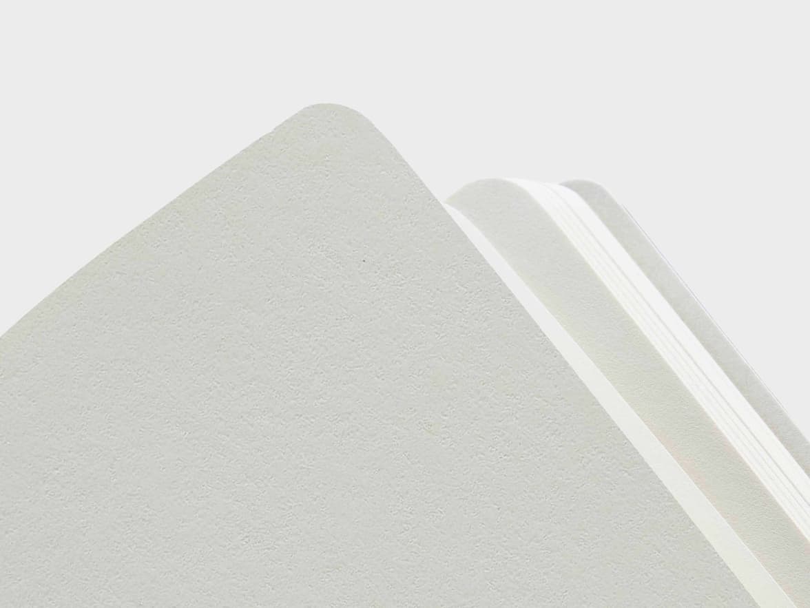 Corner shot of the ulined pages of the LEUCHTTURM1917 Classic Softcover Composition Notebooks