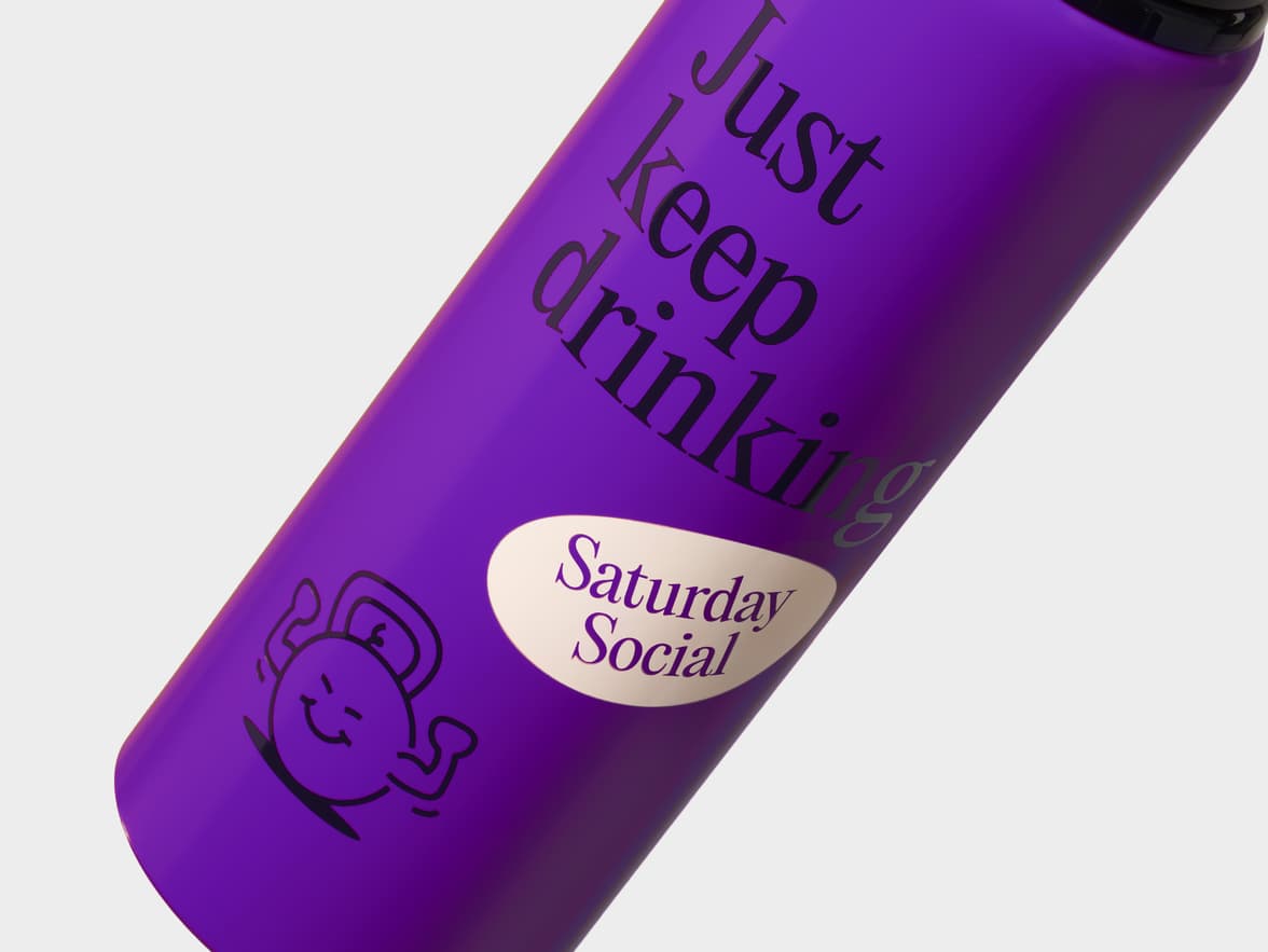 Matte Purple H2Go Virtue Aliminum Water Bottle Close Up With 360 Wrap Printing Customisation