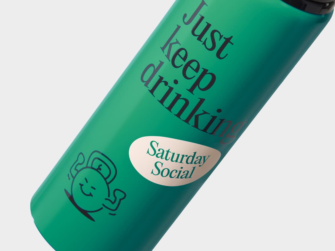 Matte Shamrock H2Go Virtue Aliminum Water Bottle Close Up With 360 Wrap Printing Customisation
